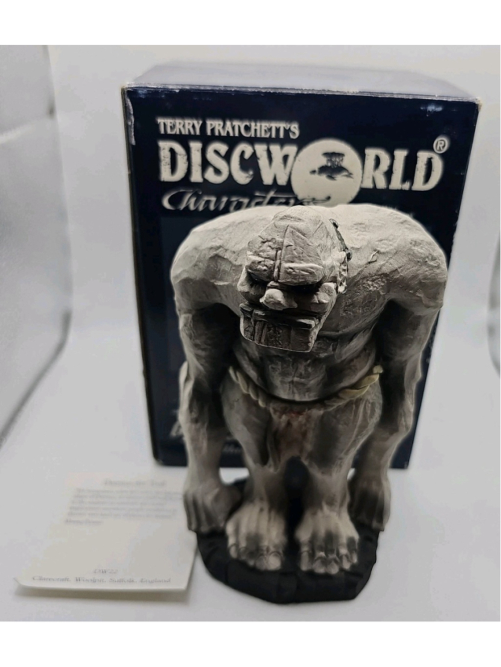Clarecraft Terry Pratchett's Discworld DW22 Detritus the Troll Figure In Box Wit